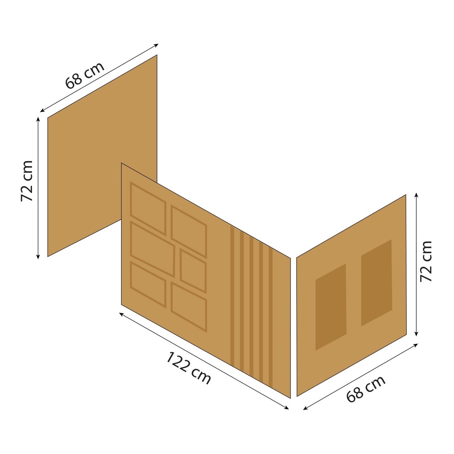 Hoppekids Creator curtain for half-high and bunk bed 70x160 cm