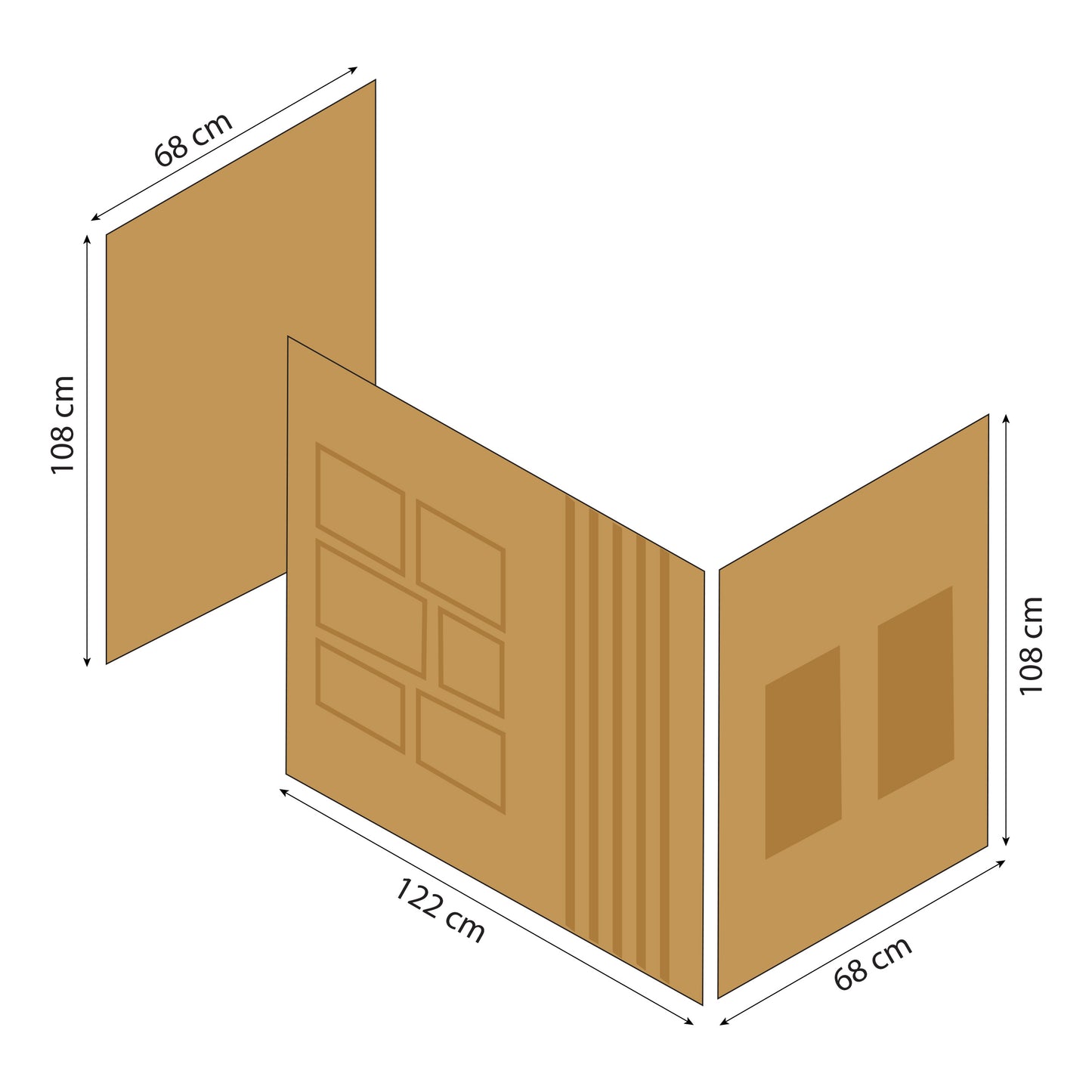 Hoppekids Creator curtain for mid-high bed 70x160 cm