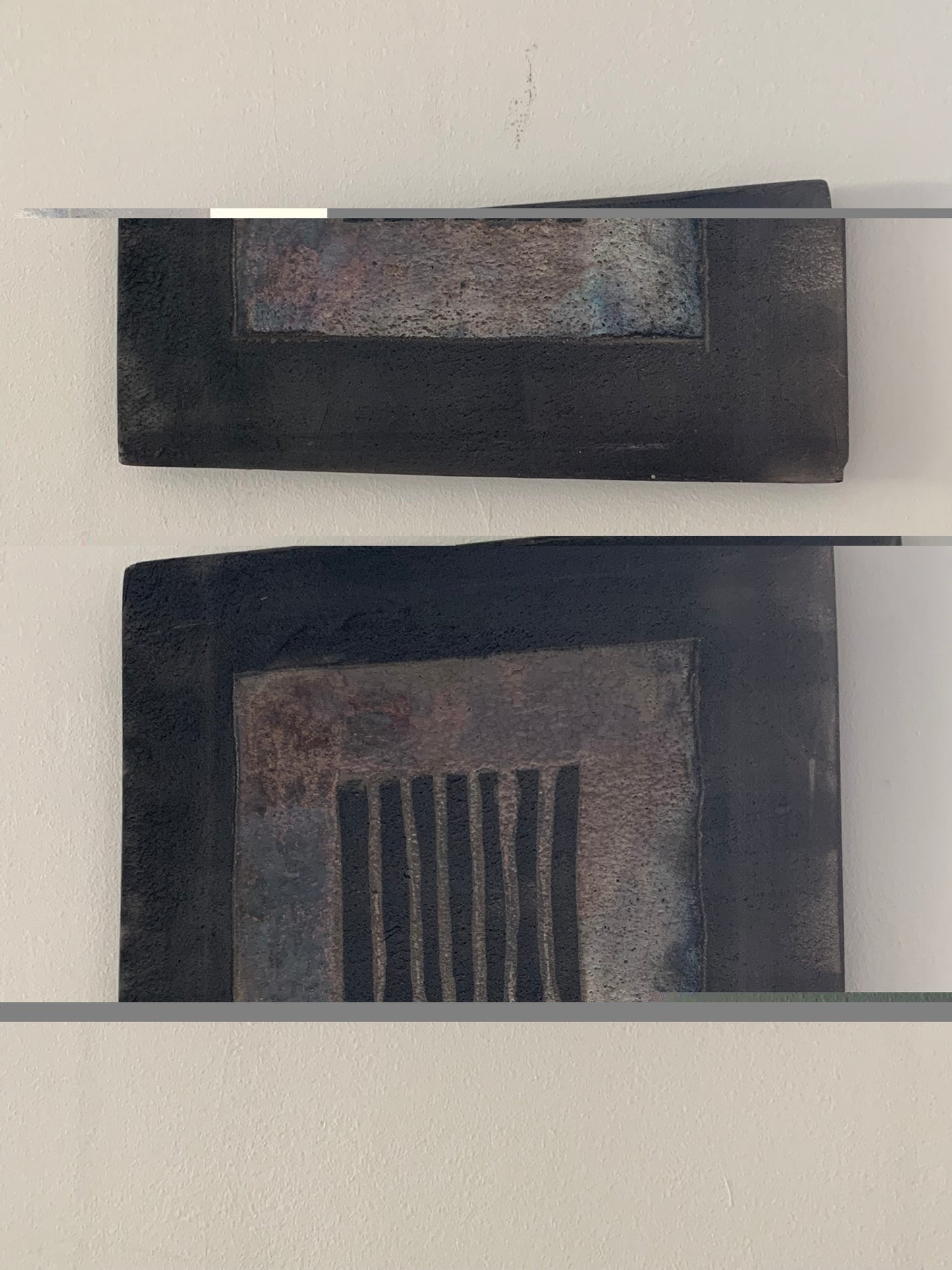 Formella in ceramica Raku 30×30 – pezzo unico artigianale