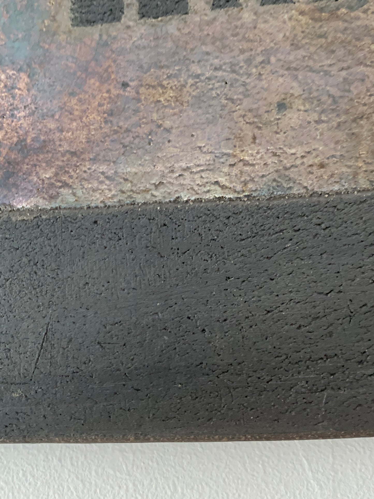 Formella in ceramica Raku 30×30 – pezzo unico artigianale