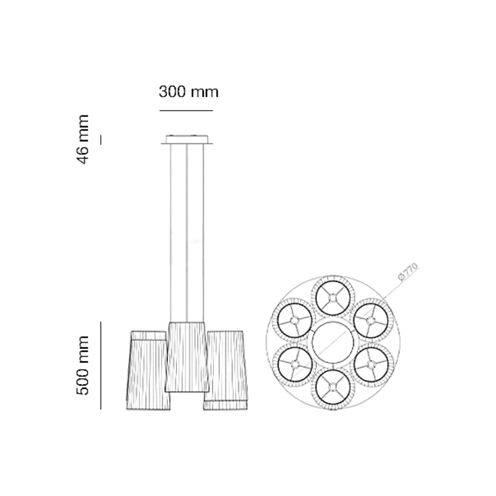 10 HEURES 10 Fiesta Lampada a Sospensione LED