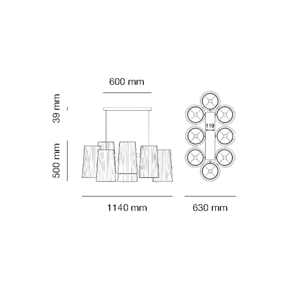 10 HEURES 10 Fiesta Lampada a Sospensione LED