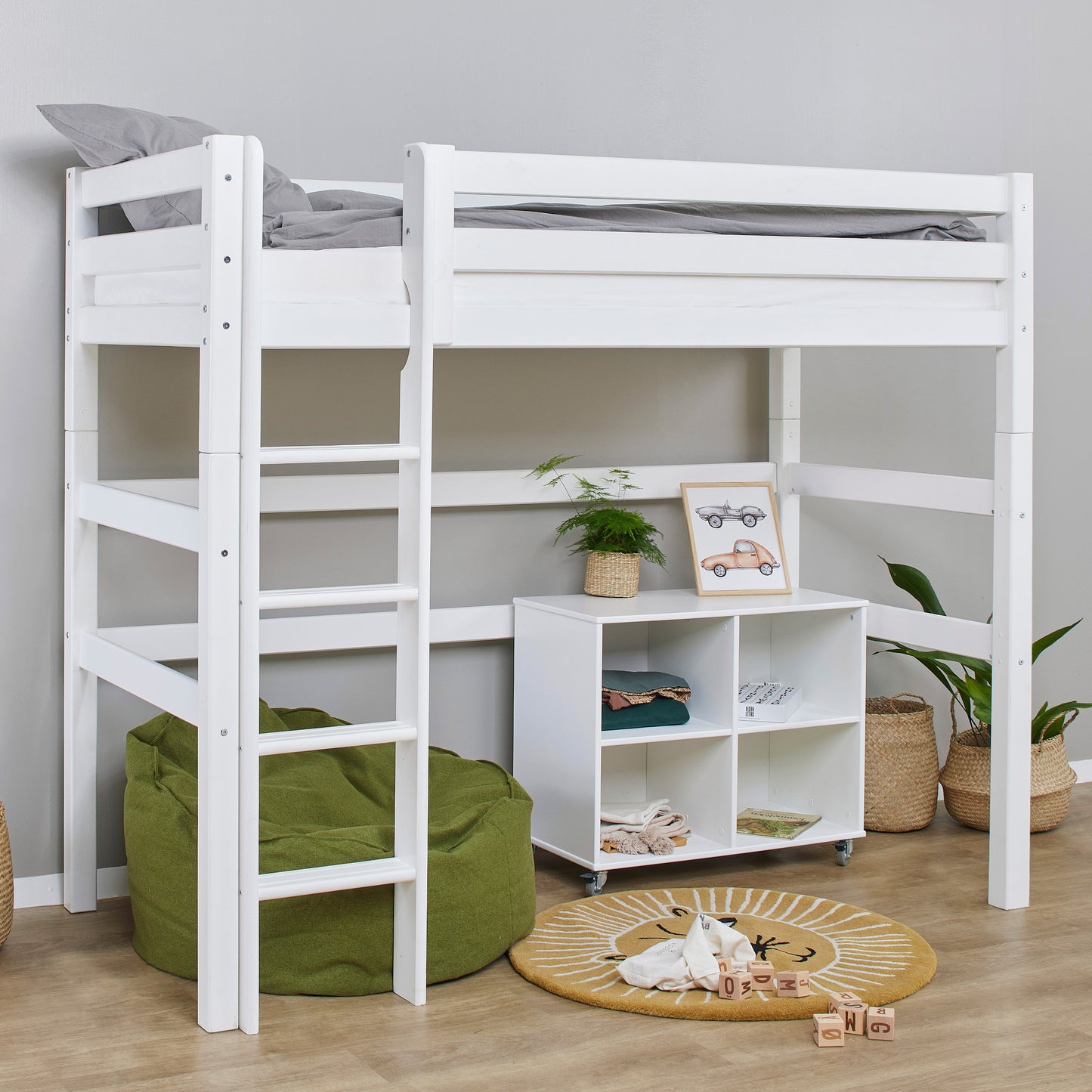 Hoppekids 90' Shelf unit on wheels