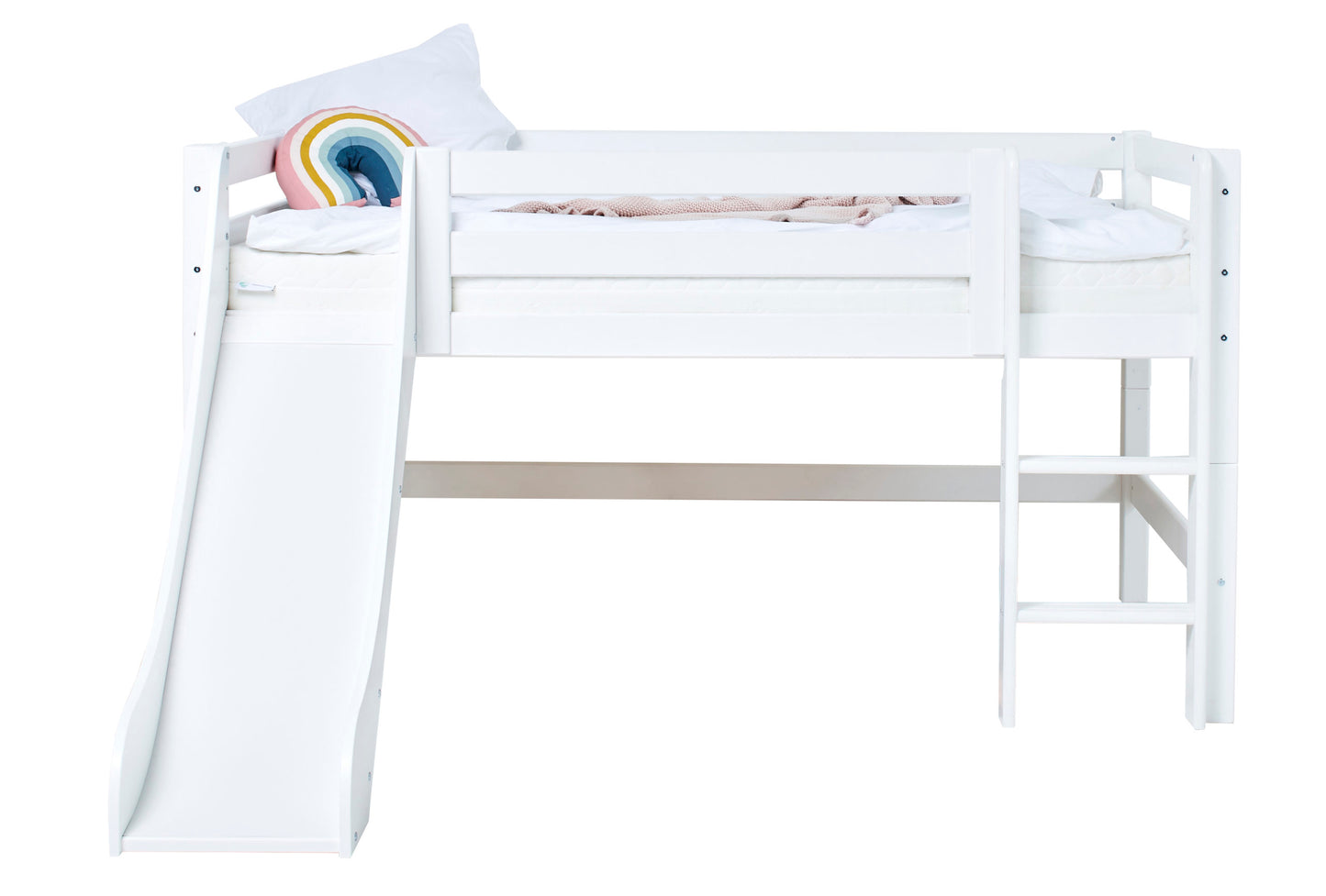 Hoppekids ECO Luxury half high bed with slide