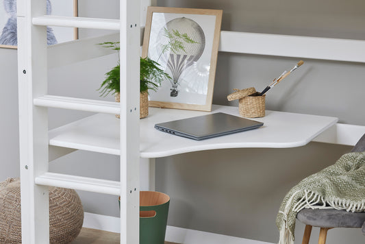 Hoppekids corner table top for ECO Luxury and ECO Dream high sleeper, White