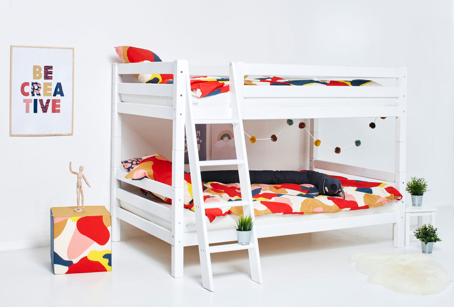 Hoppekids ECO Luxury Bunk bed with slanted ladder