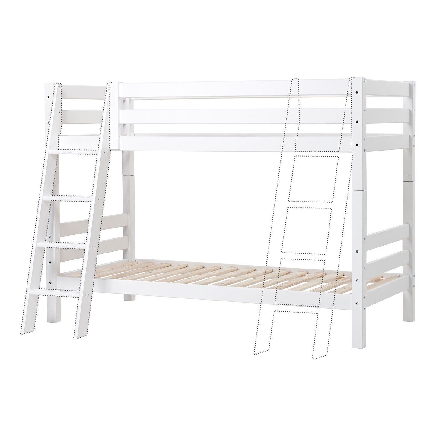 Hoppekids ECO Luxury Bunk bed with slanted ladder