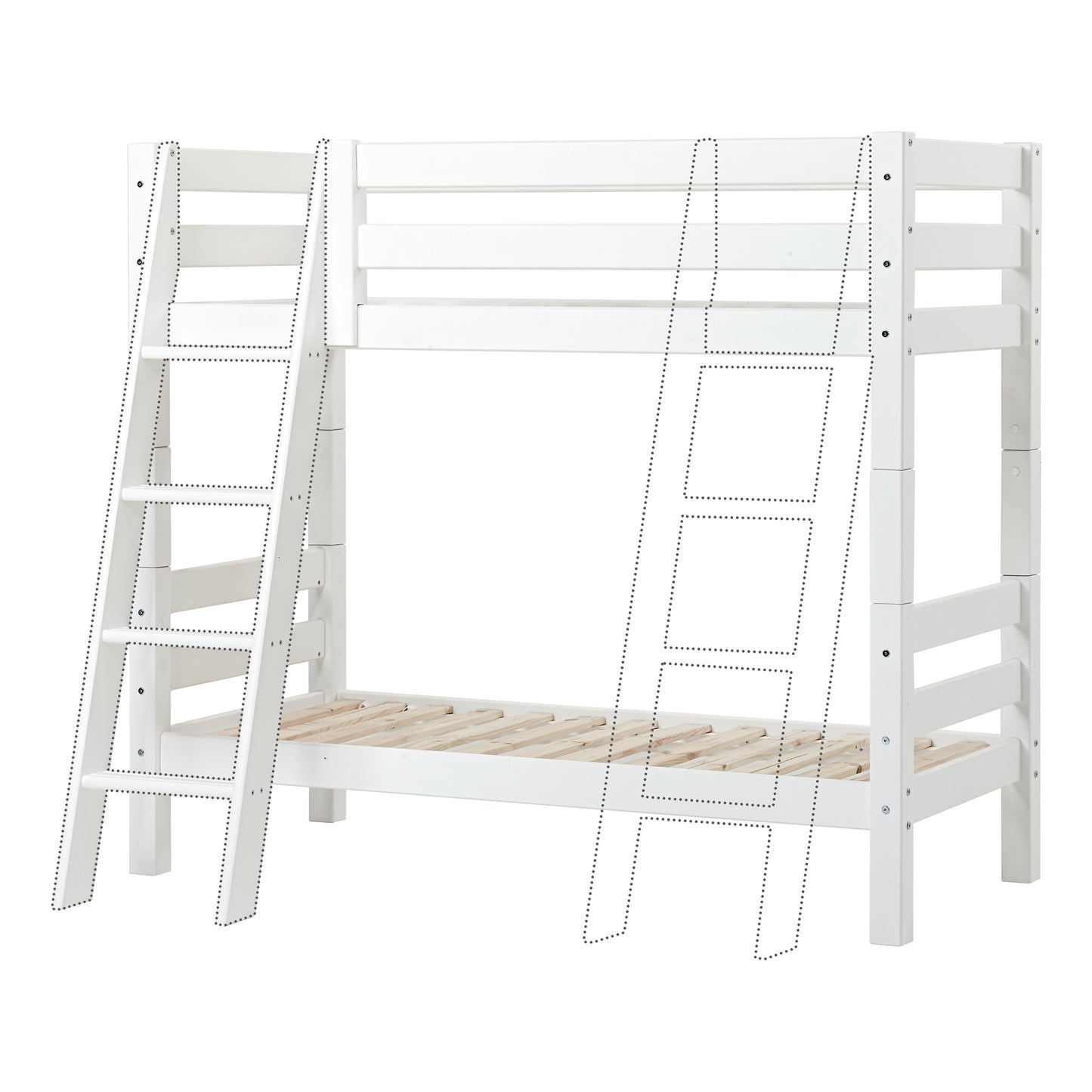 Hoppekids ECO Luxury Bunk bed with slanted ladder