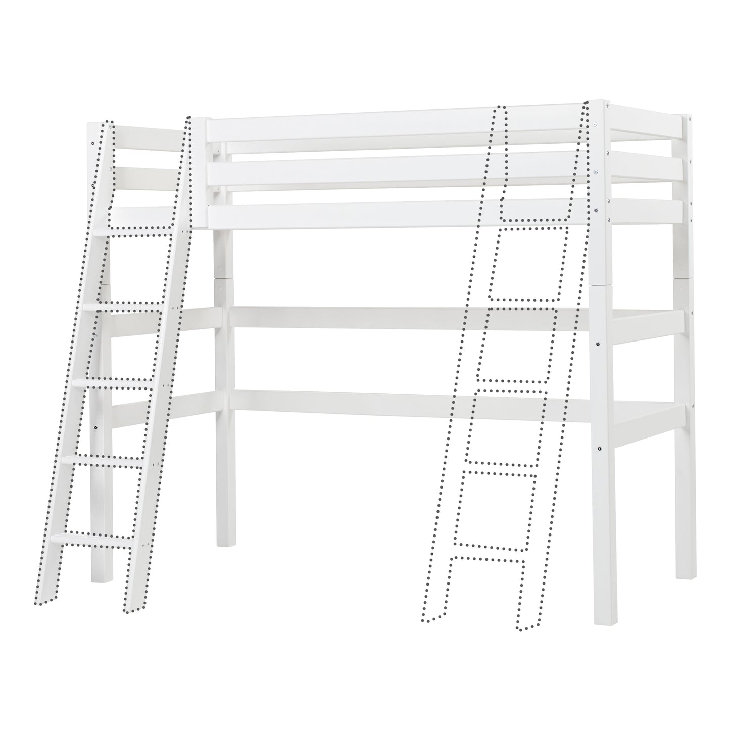 Hoppekids ECO Luxury high sleeper with slanted ladder
