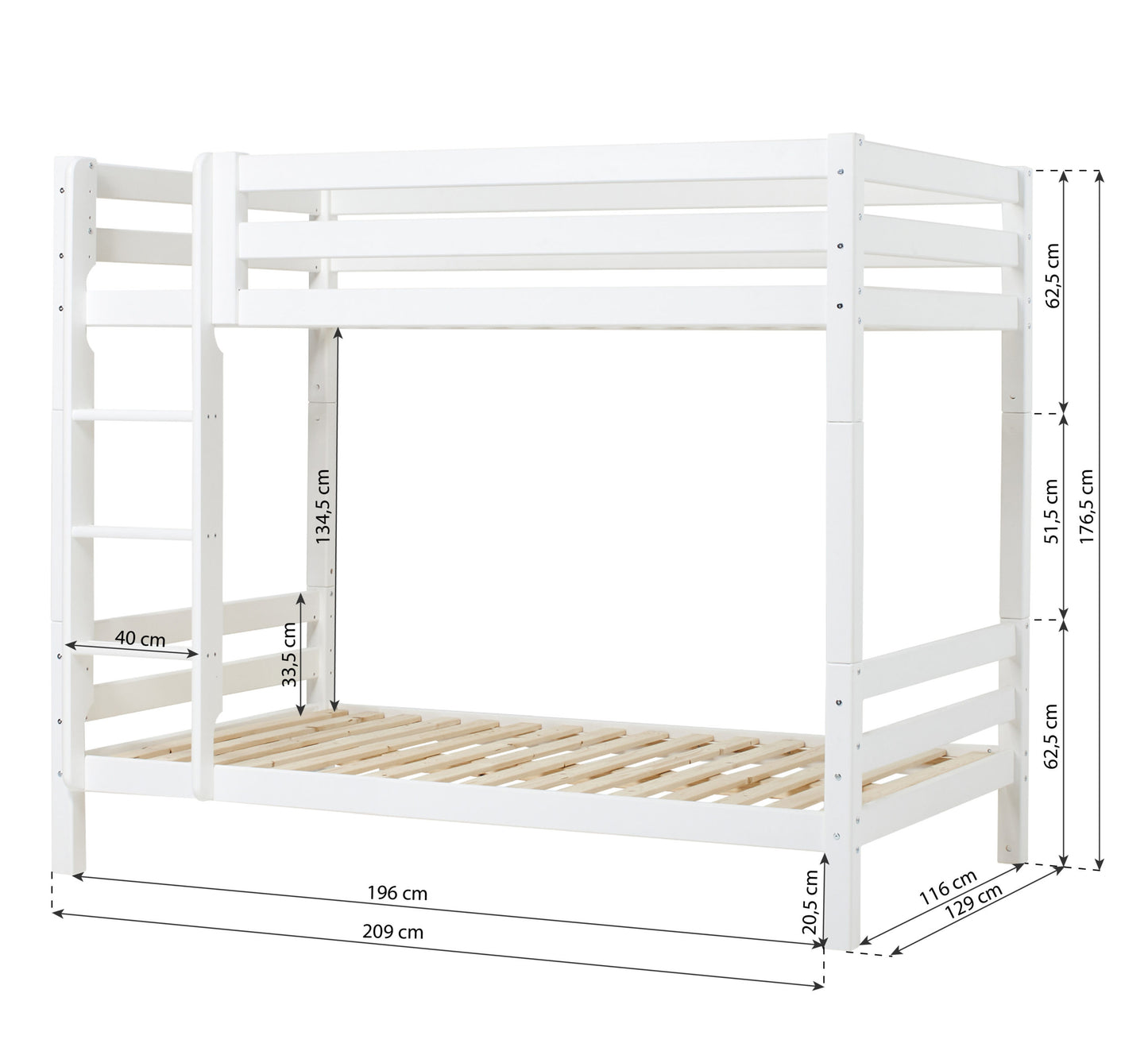 Hoppekids ECO Luxury high bunk bed