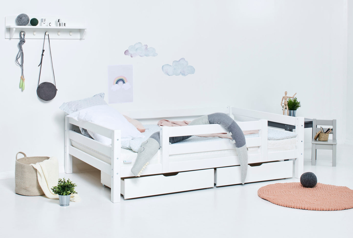 Hoppekids ECO Luxury Junior bed with 1/2 bed rail