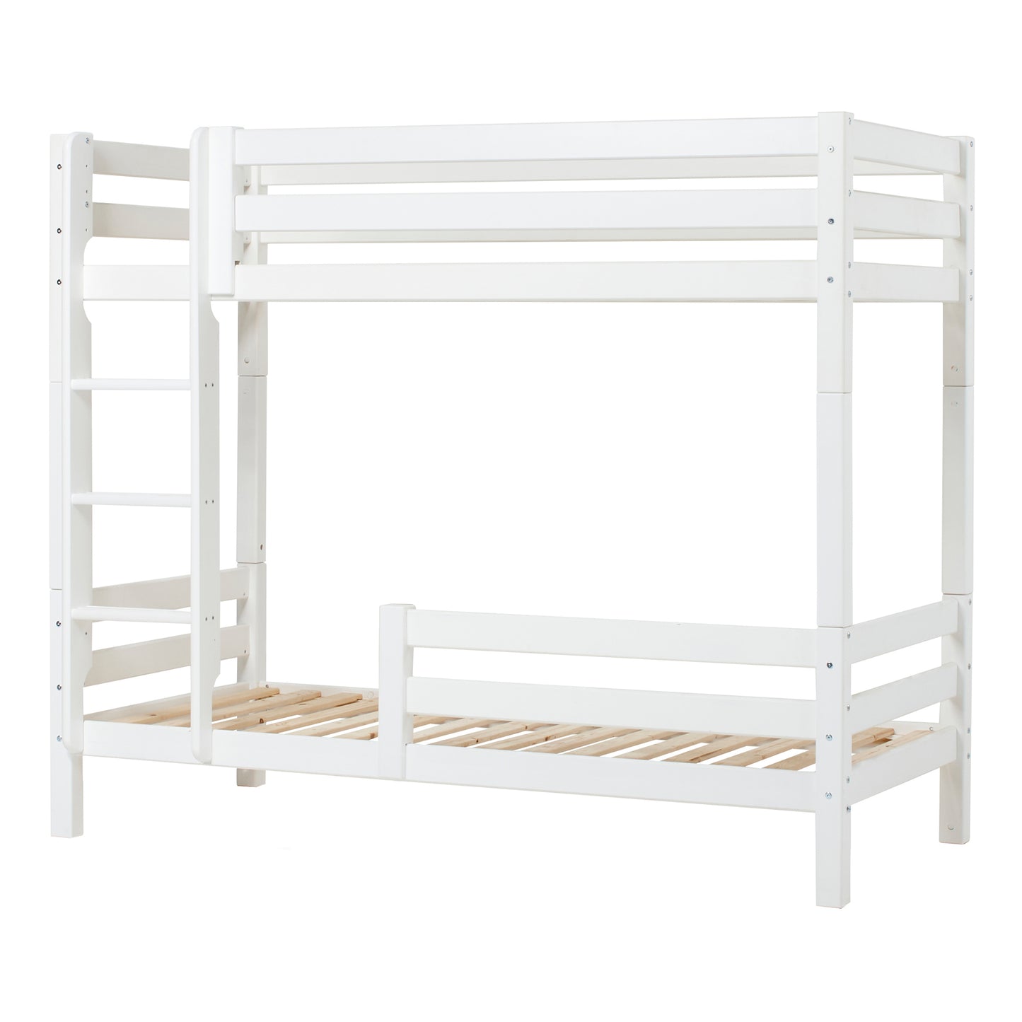 Hoppekids ECO Luxury high bunk bed with two bed rails, Flexible slat frame