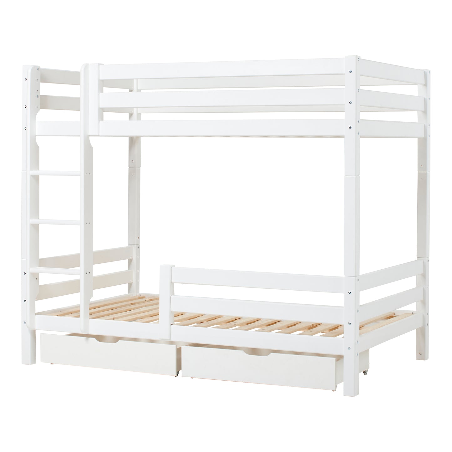 Hoppekids ECO Luxury High bunk bed with ladder and 1/2 bed rail