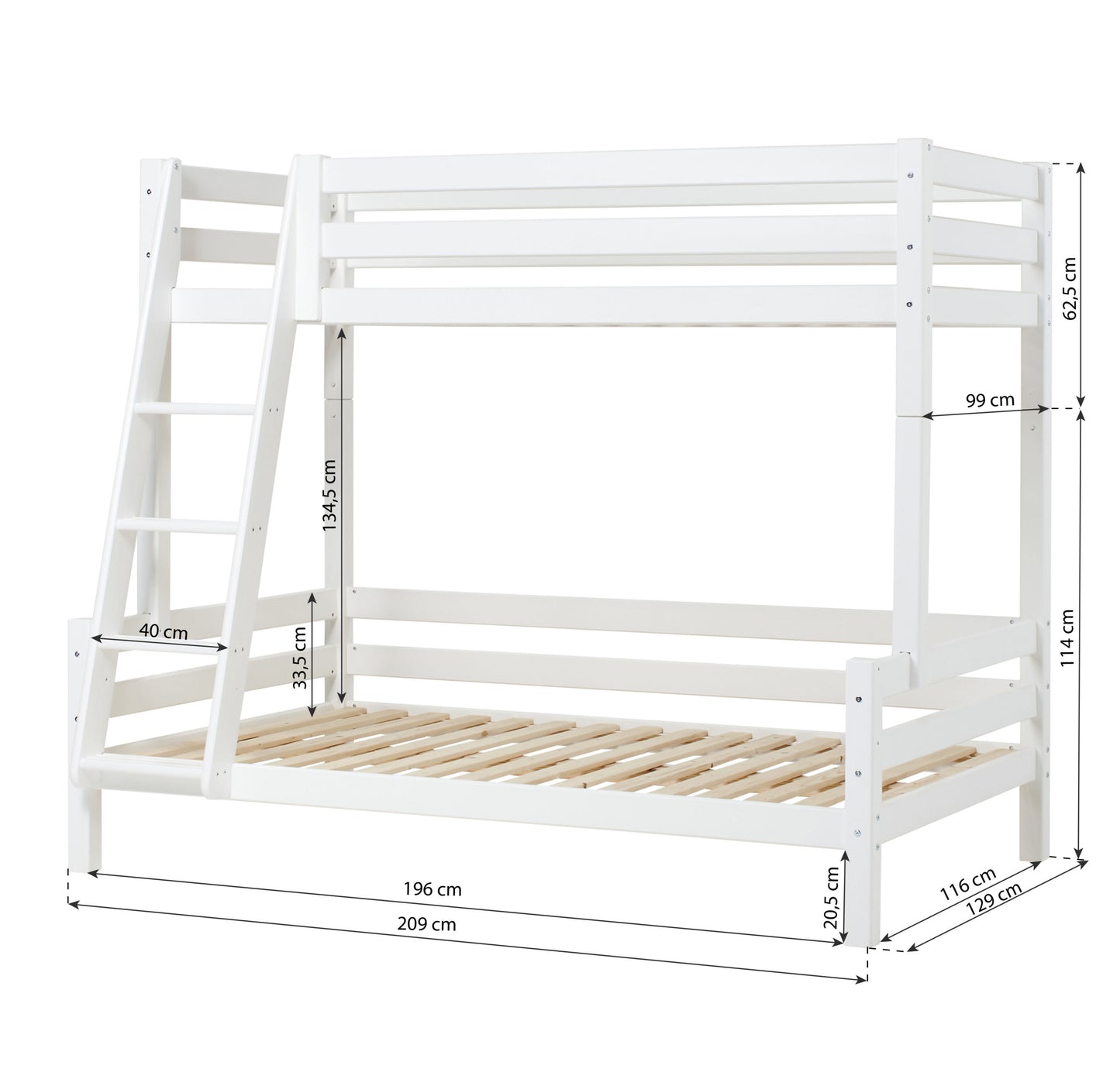 Hoppekids ECO Luxury high family bunk bed