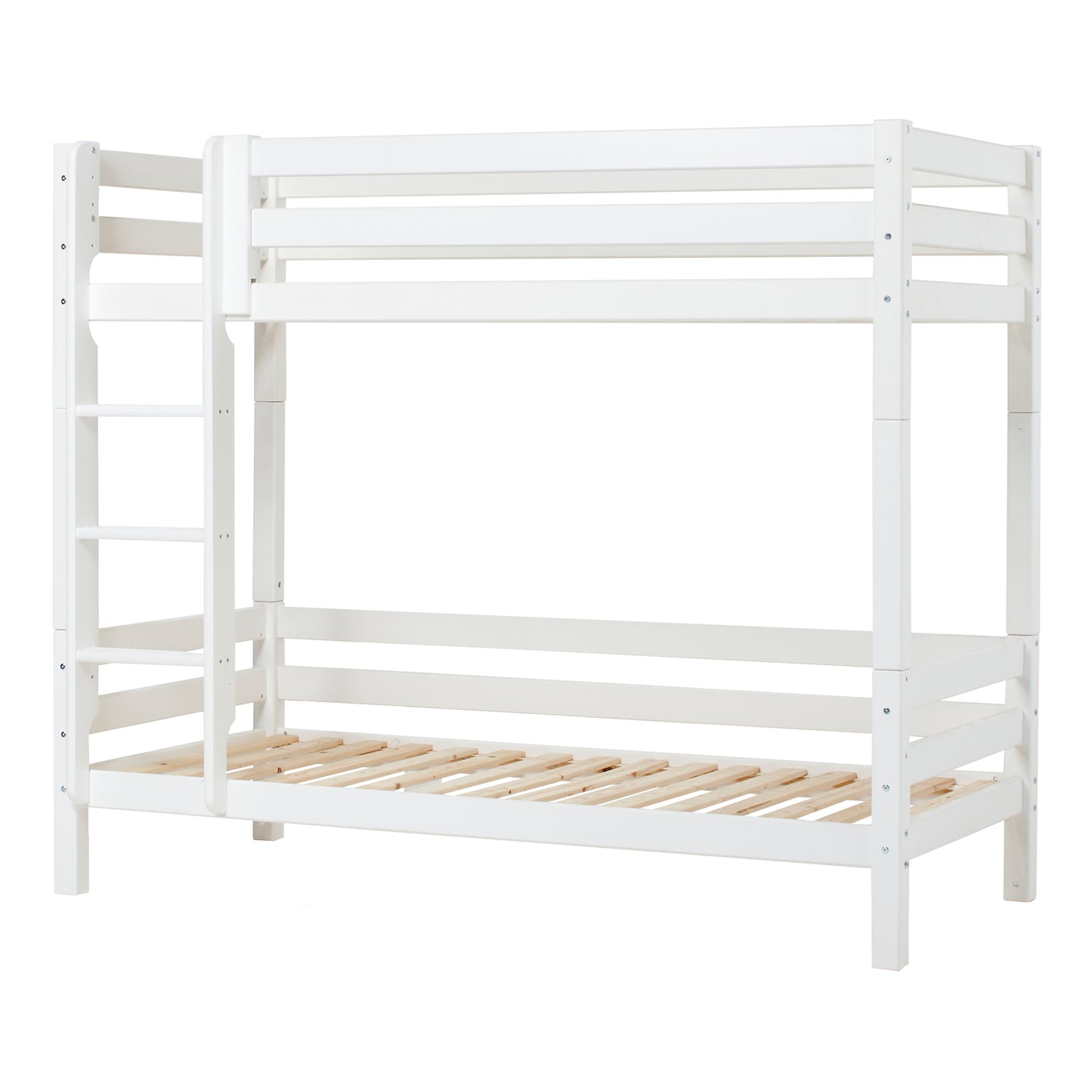 Hoppekids ECO Luxury High Bunk bed with backrail on lower Bed