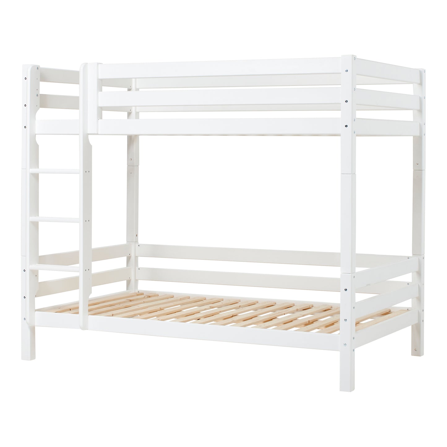 Hoppekids ECO Luxury High Bunk bed with backrail on lower Bed