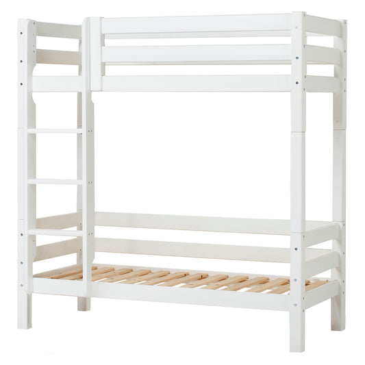 Hoppekids ECO Luxury High Bunk bed with backrail on lower Bed
