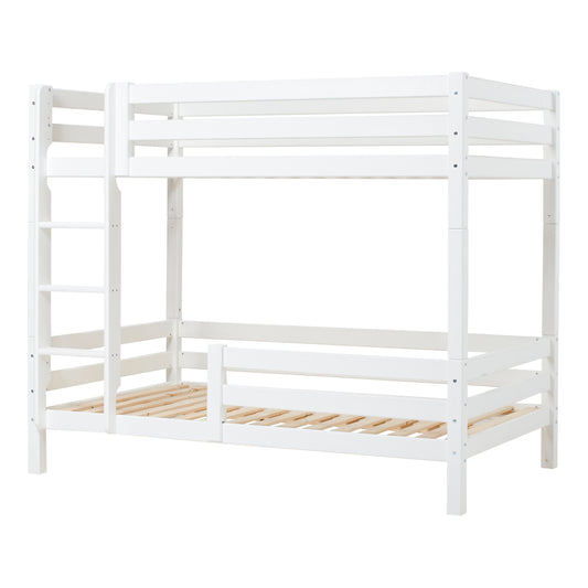 Hoppekids ECO Luxury High Bunk bed with backrail & bed rail on lower Bed