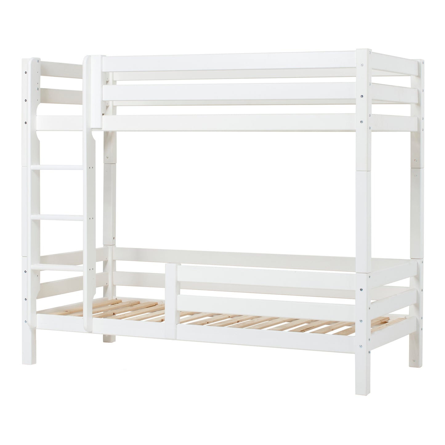 Hoppekids ECO Luxury High Bunk bed with backrail & bed rail on lower Bed