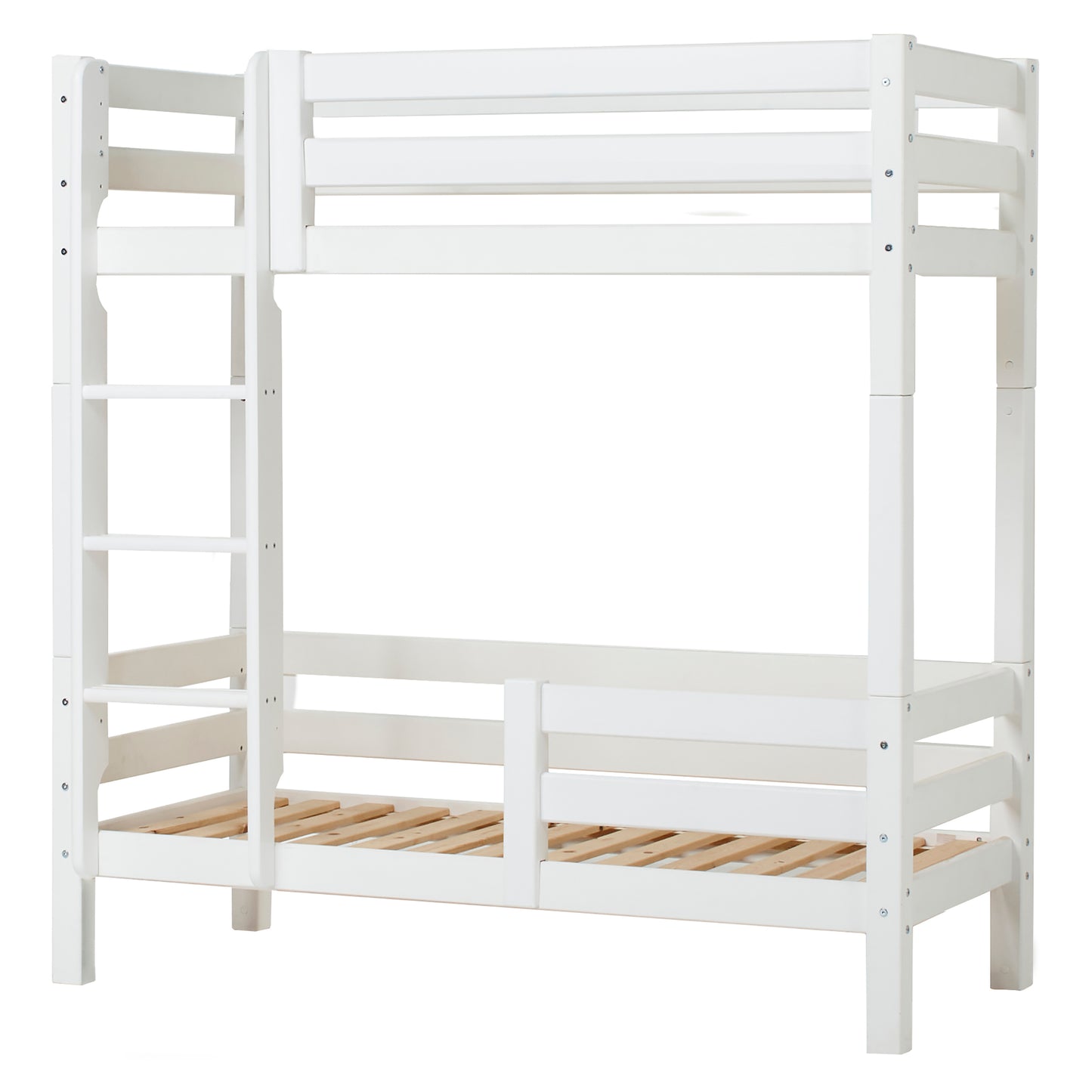 Hoppekids ECO Luxury High Bunk bed with backrail & bed rail on lower Bed