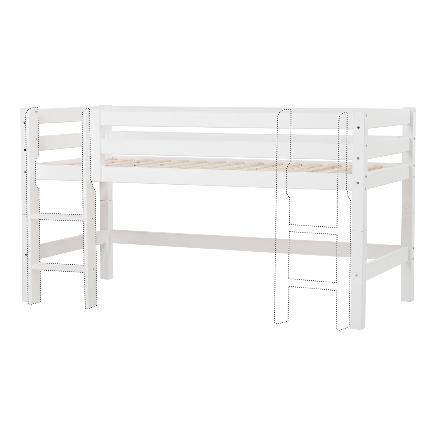 Hoppekids ECO Luxury half high bed