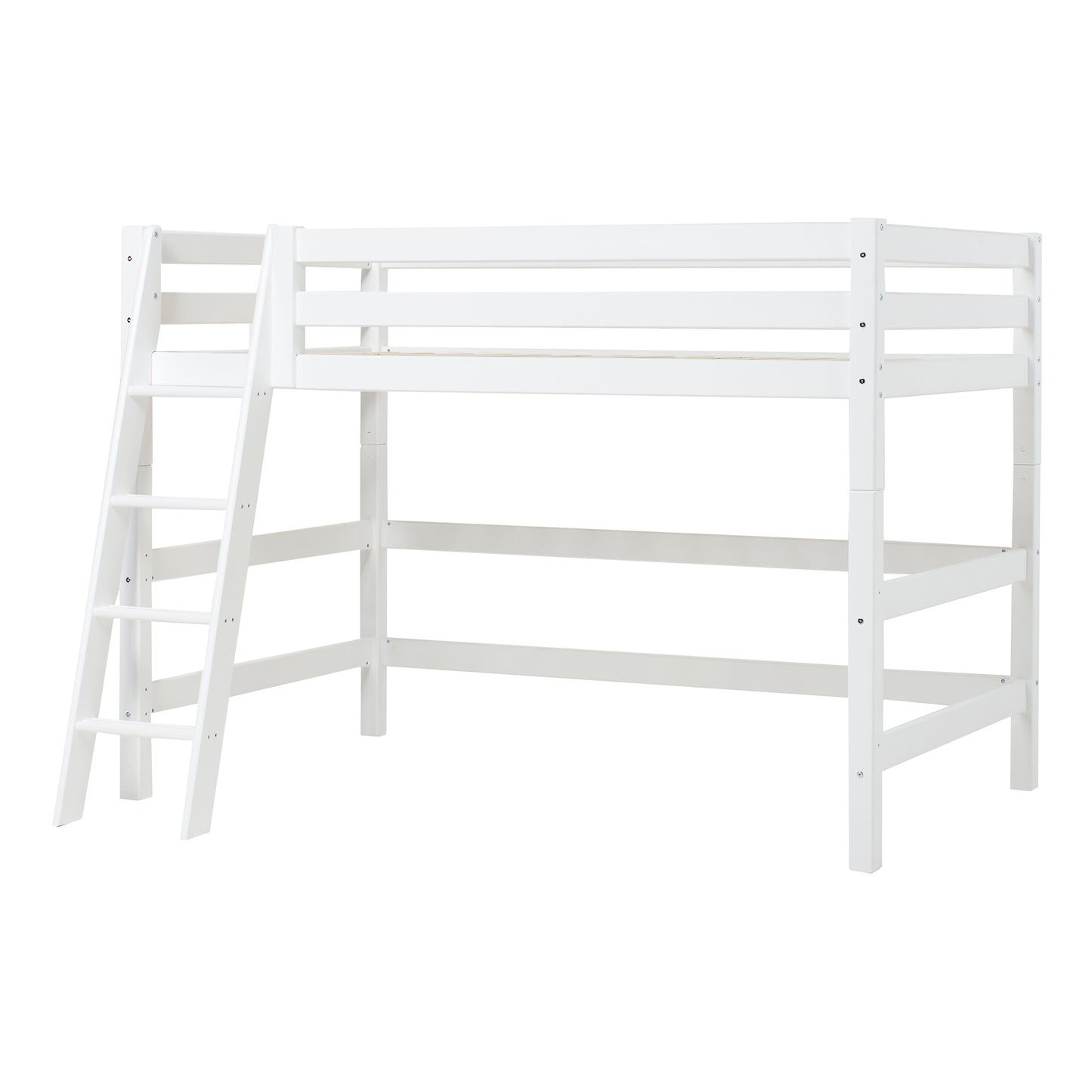 Hoppekids ECO Luxury mid high bed with Slanted ladder