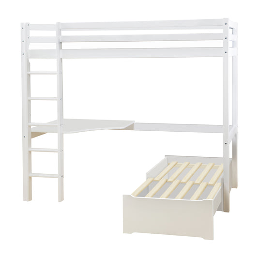 Hoppekids ECO Dream MEGA bed with lounge module and tabletop