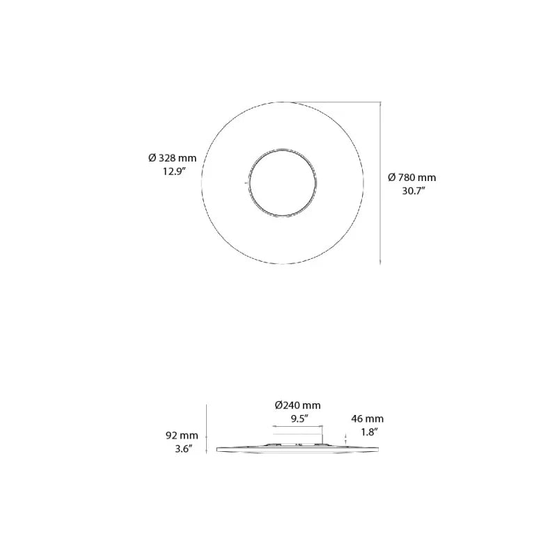 10 HEURES 10 Iris Lampada da Parete con Specchio LED