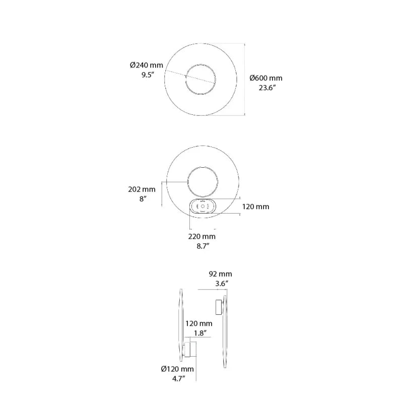 10 HEURES 10 Iris Lampada da Parete LED