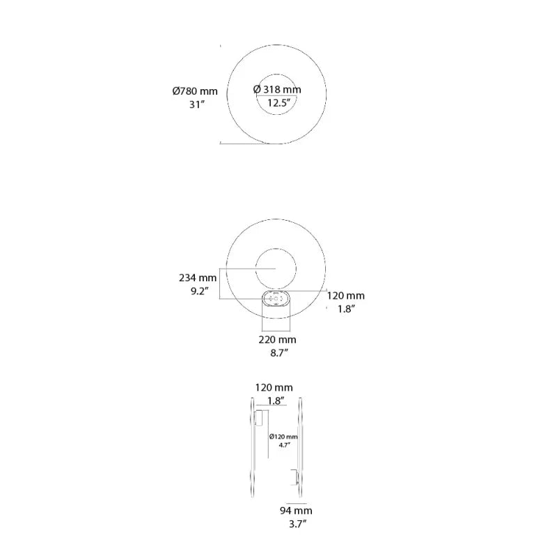 10 HEURES 10 Iris Lampada da Parete LED