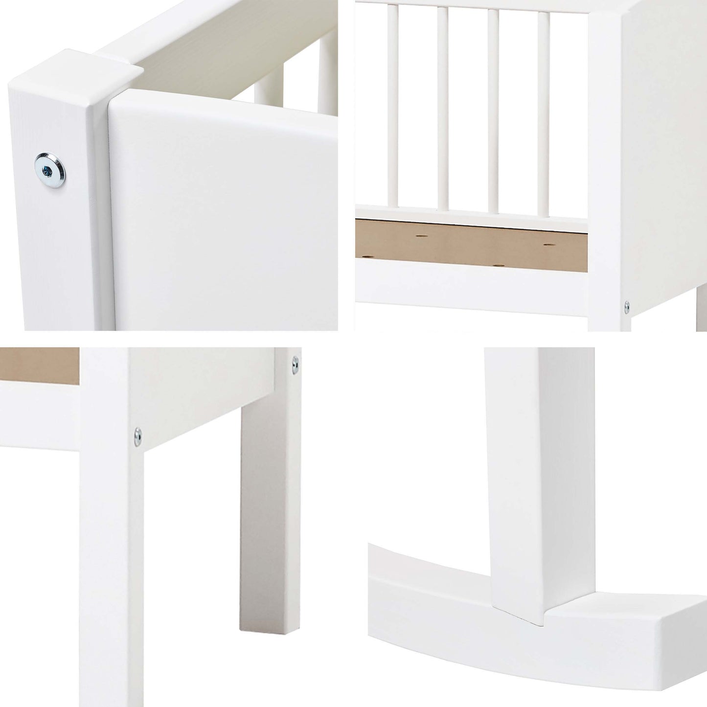 Hoppekids cradle/bench 40x80 cm, White