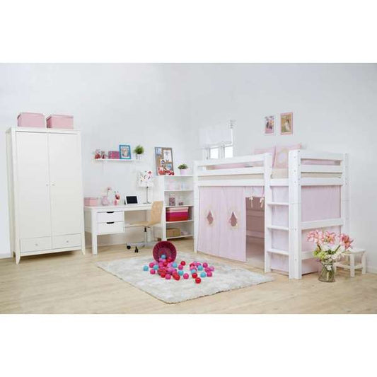 Hoppekids ECO Luxury mid high bed with Flexible slat frame