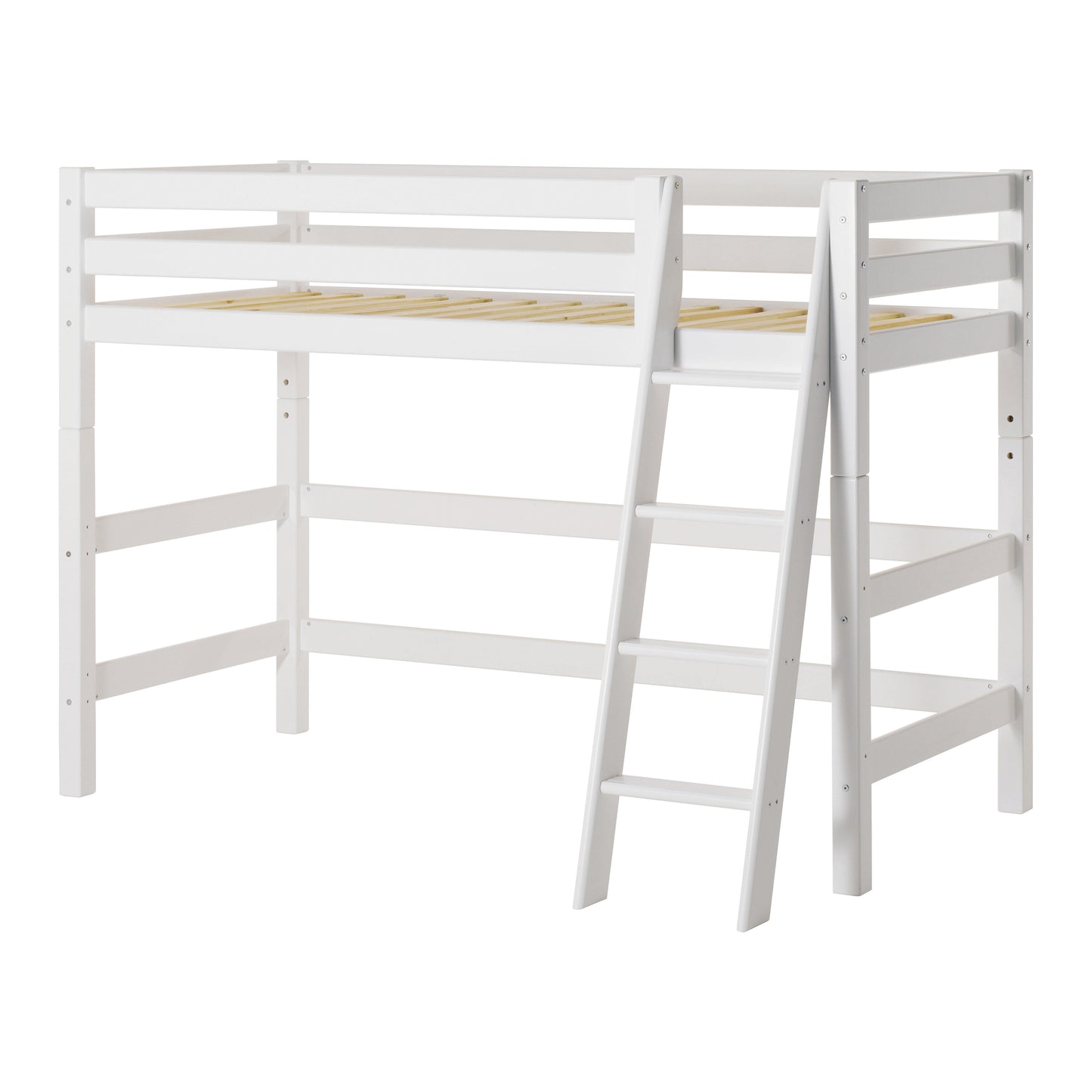 Hoppekids ECO Luxury mid high bed with Slanted ladder