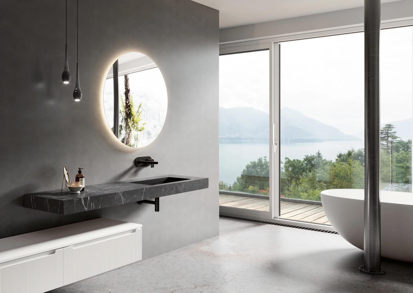 Mobile bagno con lavabo