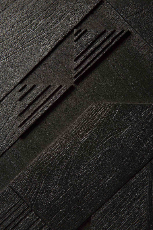 Porta TV Graphic in Teck - 1 anta a ribalta - 2 cassetti - ginardi arredamenti srl