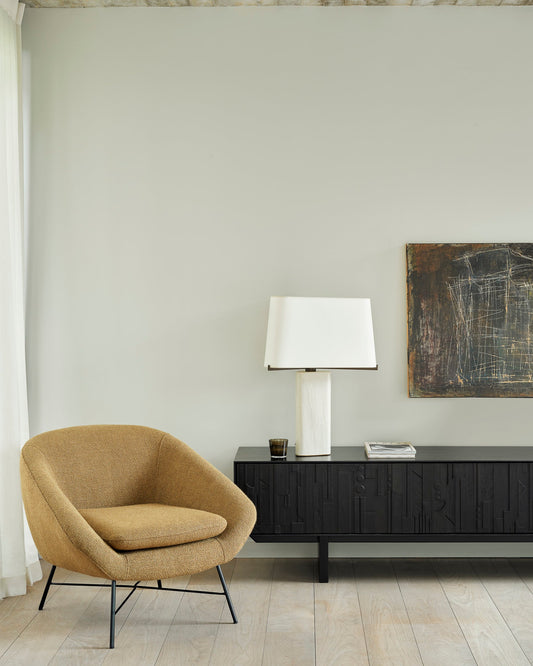 ETHNICRAFT Porta TV Mosaic in Teck - 1 anta a ribalta - 2 cassetti - verniciato - ginardi arredamenti srl