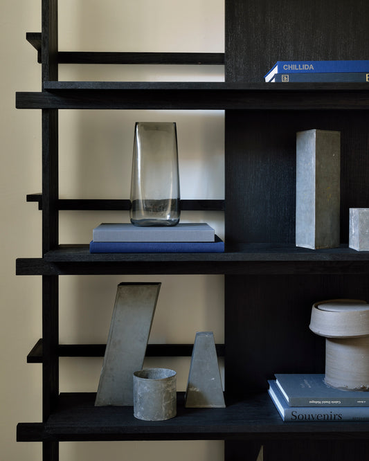 Ethnicraft | Scaffalatura ABSTRACT in Teak massello verniciato nero