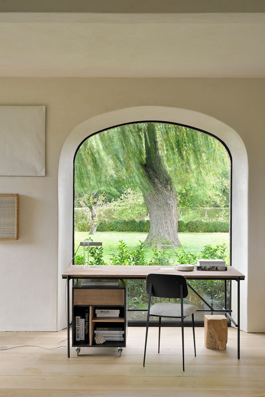 Scrivania Oscar in Teck - 2 cassetti - ginardi arredamenti srl