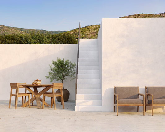 Sedia EX 1 outdoor in Teck - ginardi arredamenti srl