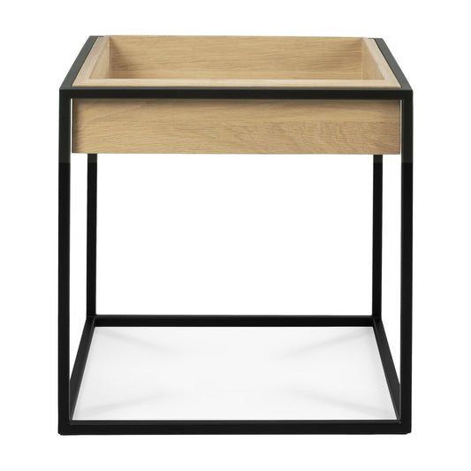 Tavolino S Monolit in Rovere - nero - coperchio amovibile