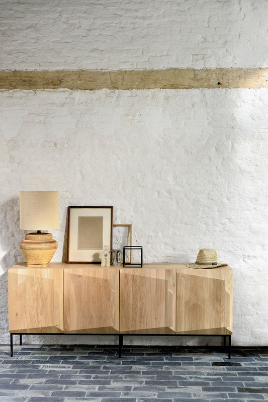 Credenza Stairs in Rovere - 4 ante - verniciato - ginardi arredamenti srl