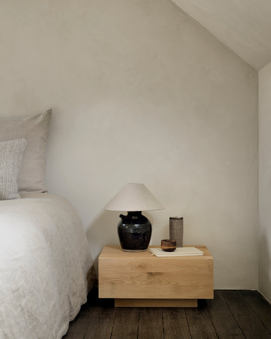 Comodino Madra in Rovere- 1 cassetto - ginardi arredamenti srl