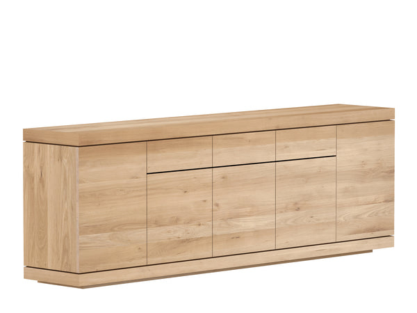 Credenza Burger in Rovere - 5 ante - 3 cassetti - ginardi arredamenti srl