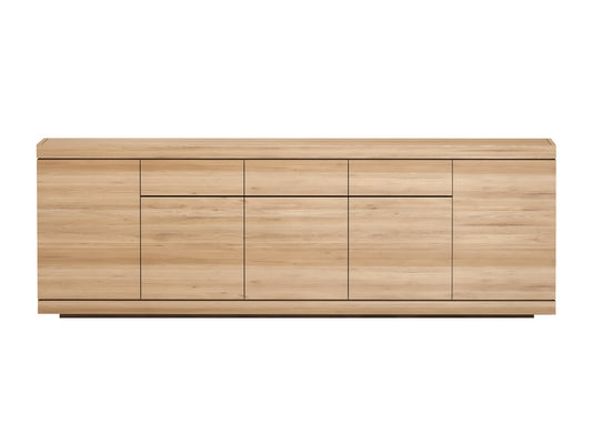 Credenza Burger in Rovere - 5 ante - 3 cassetti - ginardi arredamenti srl