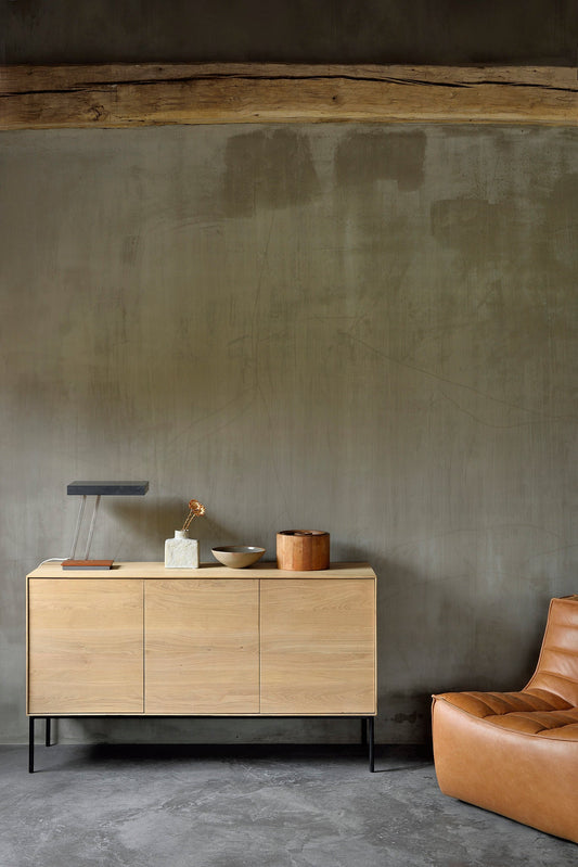 Credenza Whitebird in Rovere - 3 ante - verniciato - ginardi arredamenti srl