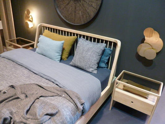 Letto Spindle in Rovere - senza rete - ginardi arredamenti srl